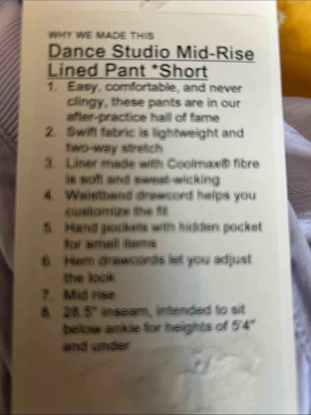 lululemon athletica straight leg